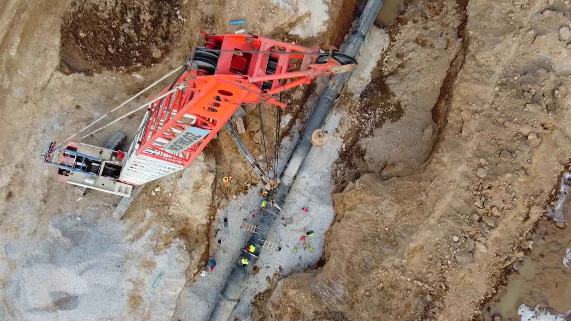 太原热浸涂塑钢管 阳曲县中社河河道综合治理工程：全力以赴保工期 为太忻一体化经济区建设作贡献