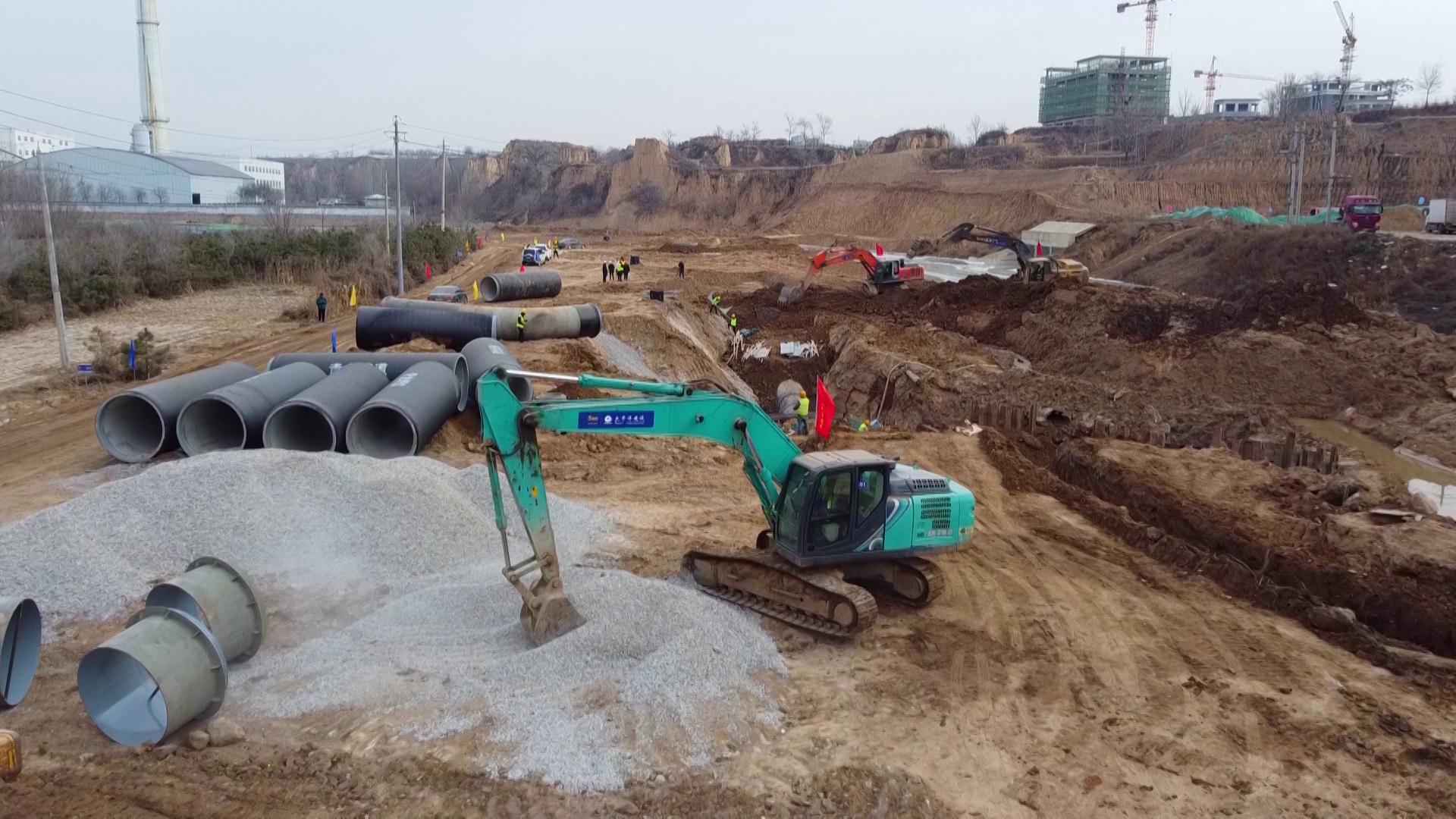 奥仁格管道：阳曲县中社河治理工程的可靠伙伴，全力以赴保工期